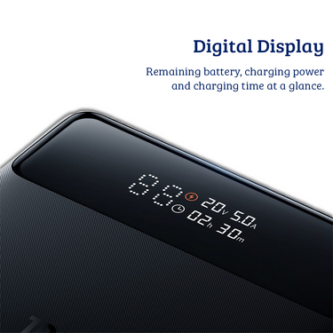 Blade Power Digital Display Fast Charging Power Bank HD Edition 20000mAh 100W PPBL000301-Black